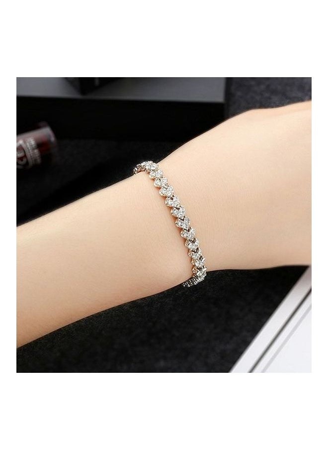 NIBEMINENT - Rhinestone Studded Bracelet - Image 1