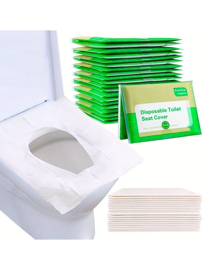 Generic - Disposable Toilet Seat Covers, Portable Perfect For Travel Outdoor Public Restrooms 20Pcs/2Packs - Image 1