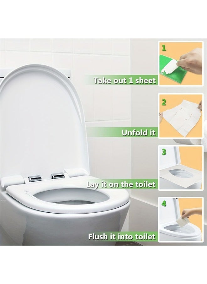 Generic - Disposable Toilet Seat Covers, Portable Perfect For Travel Outdoor Public Restrooms 20Pcs/2Packs - Image 1
