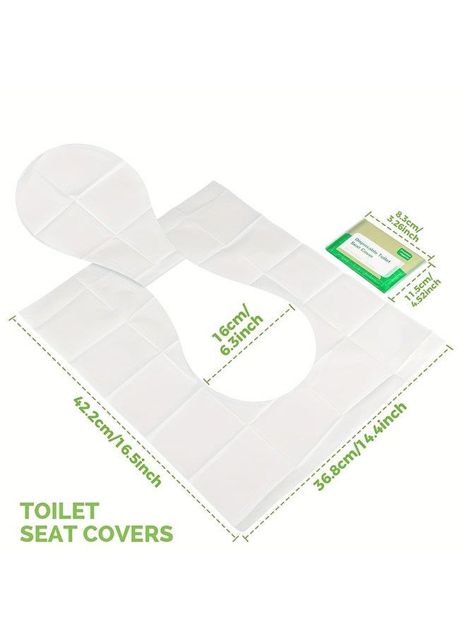 Generic - Disposable Toilet Seat Covers, Portable Perfect For Travel Outdoor Public Restrooms 20Pcs/2Packs - Image 1