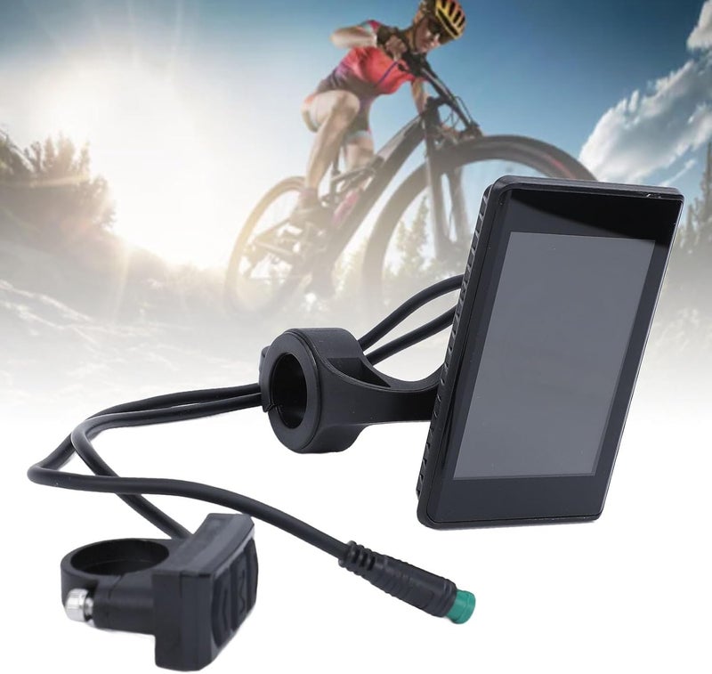 عداد شاشة LCD ملونة لدراجة كهربائية من RiToEasysports، USB 24V 36V 48V 60V عالمي مقاوم للماء مع موصل 5P، لوحة مستوى سرعة البطارية للسكوتر والدراجة النارية الكهربائية - Image 4