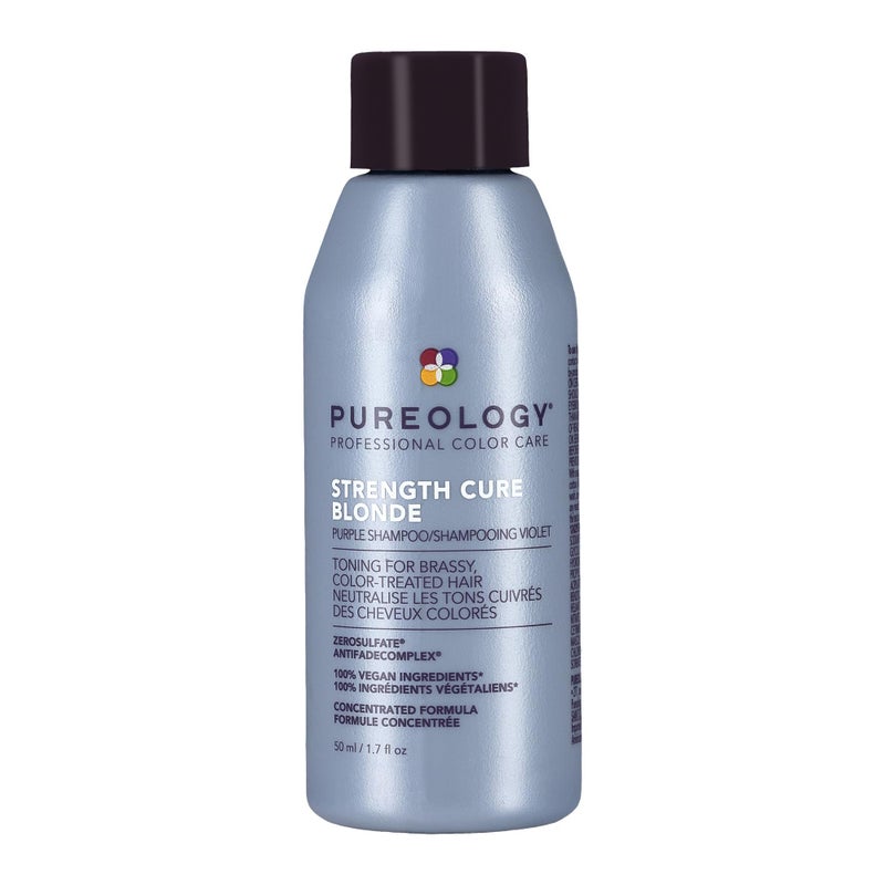 Pureology Strength Cure Blonde Purple Shampoo for Blonde & Lightened Color-Treated Hair, 1.7 Fl Oz - Image 1
