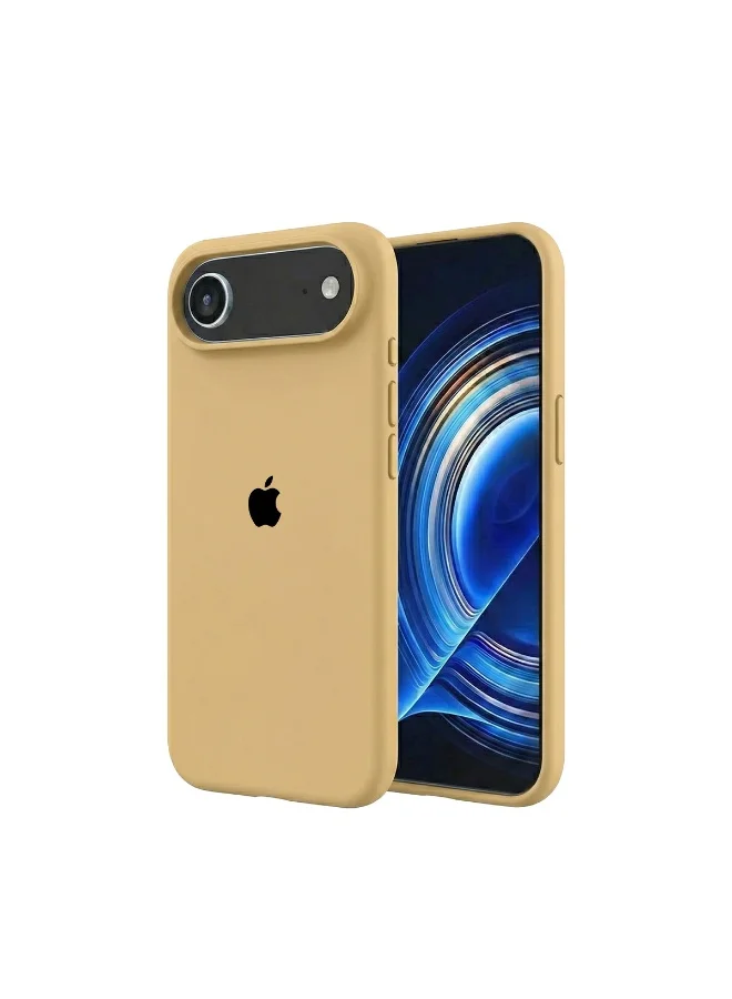 موبكوس جراب Mobcos iPhone 17 Air بني اللون بشعار Elite، مصنوع من السيليكون الفاخر، مزود بخاصية الشحن اللاسلكي المغناطيسي | ملمس ناعم كالحرير | حماية فائقة ضد الصدمات بمعايير عسكرية | توافق مغناطيسي قوي | غطاء أنيق ونحيف