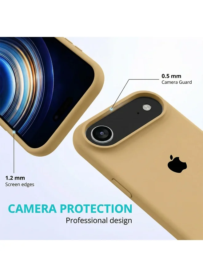 Mobcos Mobcos iPhone 17 Air Brown Elite Logo Mobcos iPhone 17 Air Brown Elite Logo Premium Silicone Magnetic Wireless Charging Case for iPhone | Silky Soft Touch | Military-Grade Shockproof Protection | Strong Magnetic Compatibility | Luxury Slim Cover  | Best Price UAE