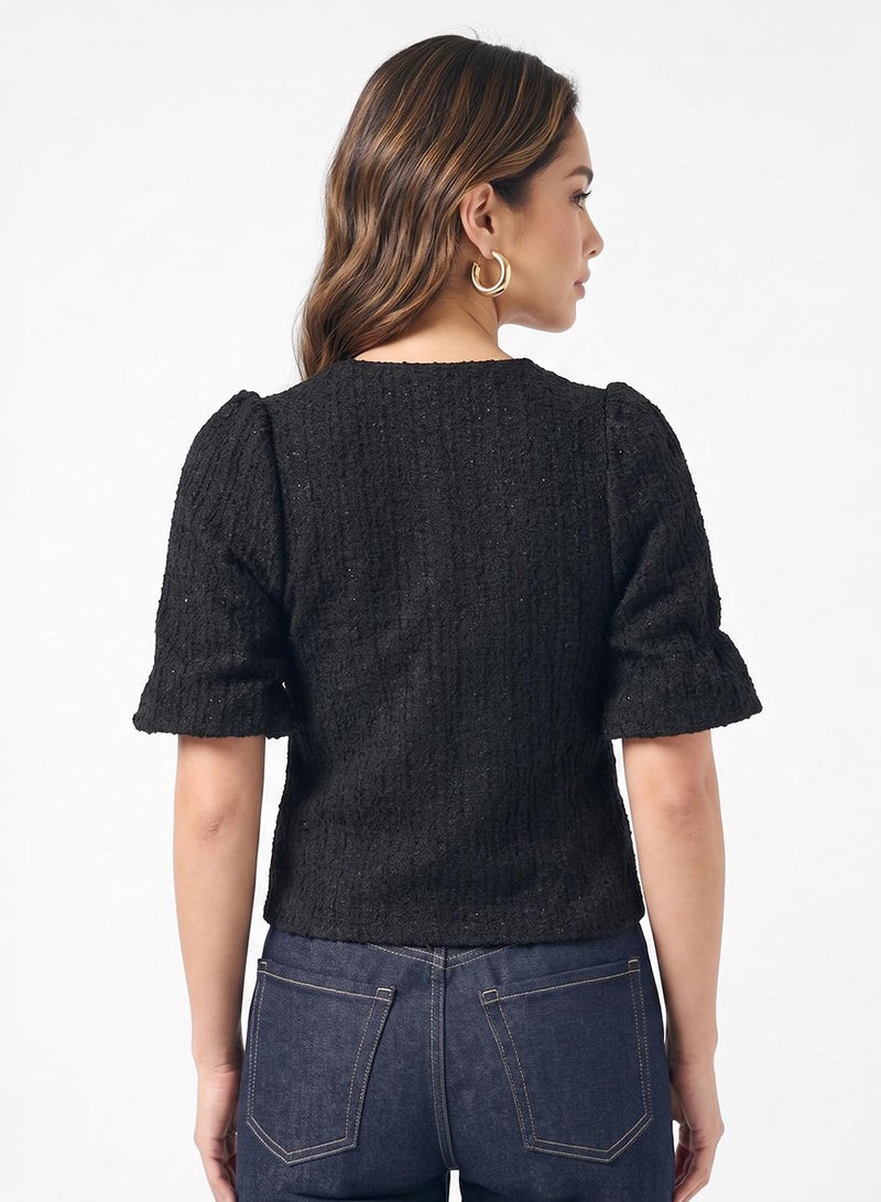 ONLY Onlpinja Front Open Cape Short Sleeve Cardigan - Image 3