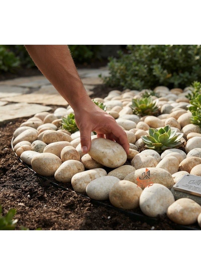 KNP Large River Pebbles Natural Garden Material 5kg - Image 3