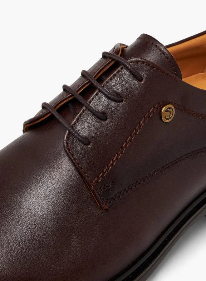 Le Confort BROWN Men Lace-Up Leather Derby Shoes for Men | Best Price UAE