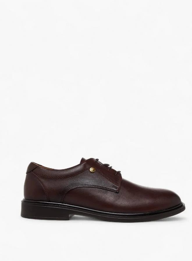Le Confort BROWN Men Lace-Up Leather Derby Shoes for Men | Best Price UAE