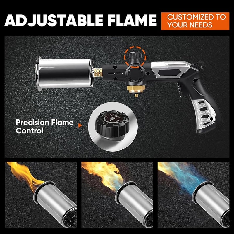 Professional Adjustable Flame Torch Gun For BBQ Grilling Searing Steaks 1 Pack - Image 4