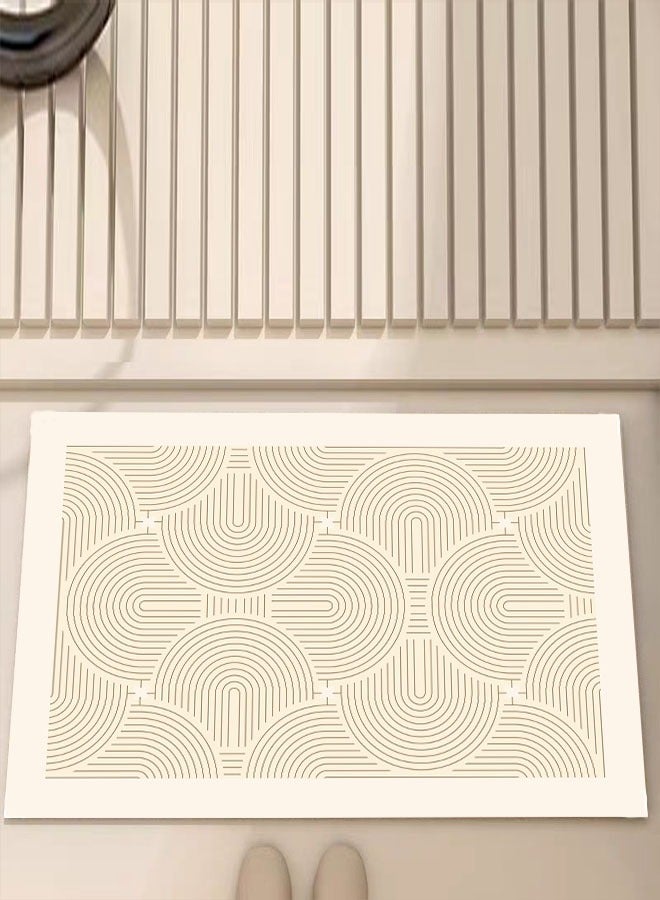 سجادة الطين دياتوم ، سجادة الحمام ، سجادة غير انزلاق ، امتصاص ، غير انزلاق وسريع الجفاف ، للسجادة الداخلية للداخل في الهواء الطلق ، سهلة التنظيف 60 * 40 سم - Image 3