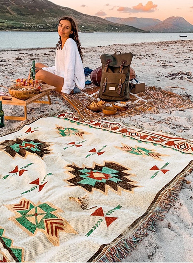 حصيرة التخييم متعددة الاستخدام في الهواء الطلق، بطانية النزهة، بساط التمدد للتمرين، بطانية مقاومة للرياح BO ho-Chic، مستلزمات التخييم - Image 3