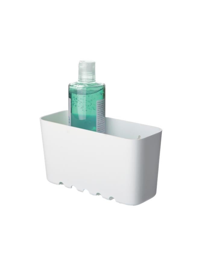 TATAY Wall Mounted Durable Plastic Storage Basket White Small 4520101 - Image 1