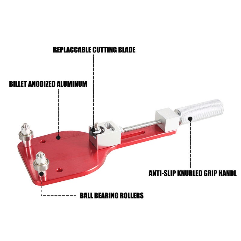 Oil Filter Cutter 2 3/8"-5" Diameter High-Quality Aluminum Alloy - 2-Bearing Rotation Design Oil Filter Cutting Tool for Filter Inspection & Maintenance - Image 5
