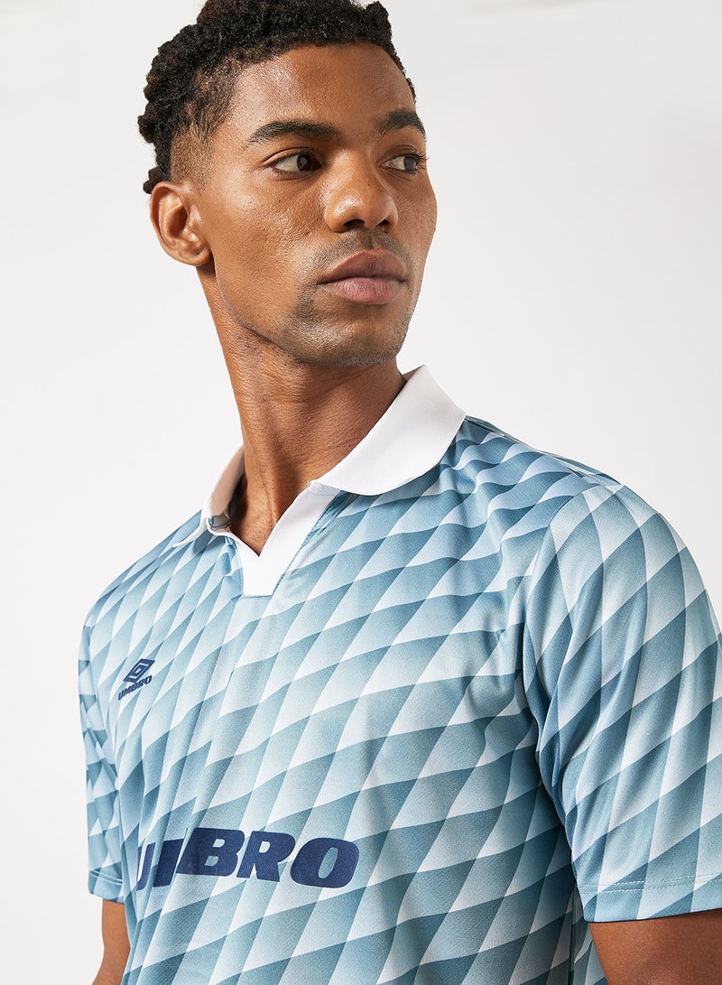 All-Over Print Collared T-Shirt