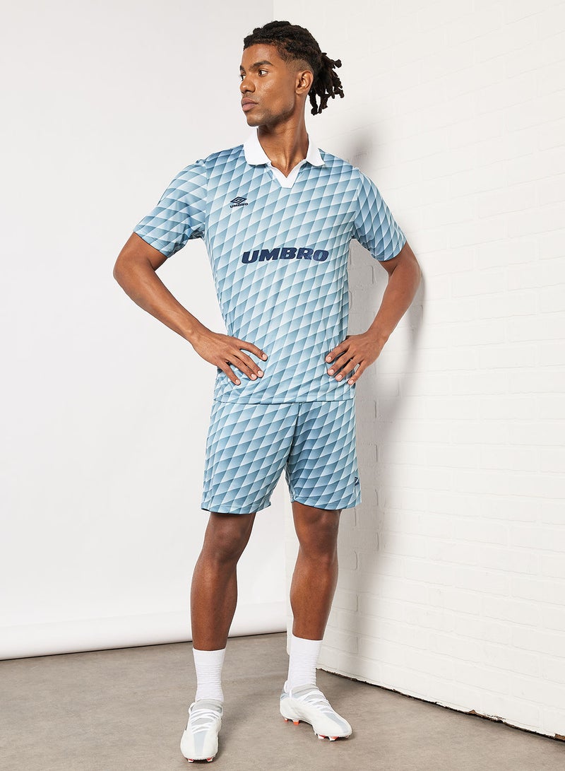 All-Over Print Collared T-Shirt