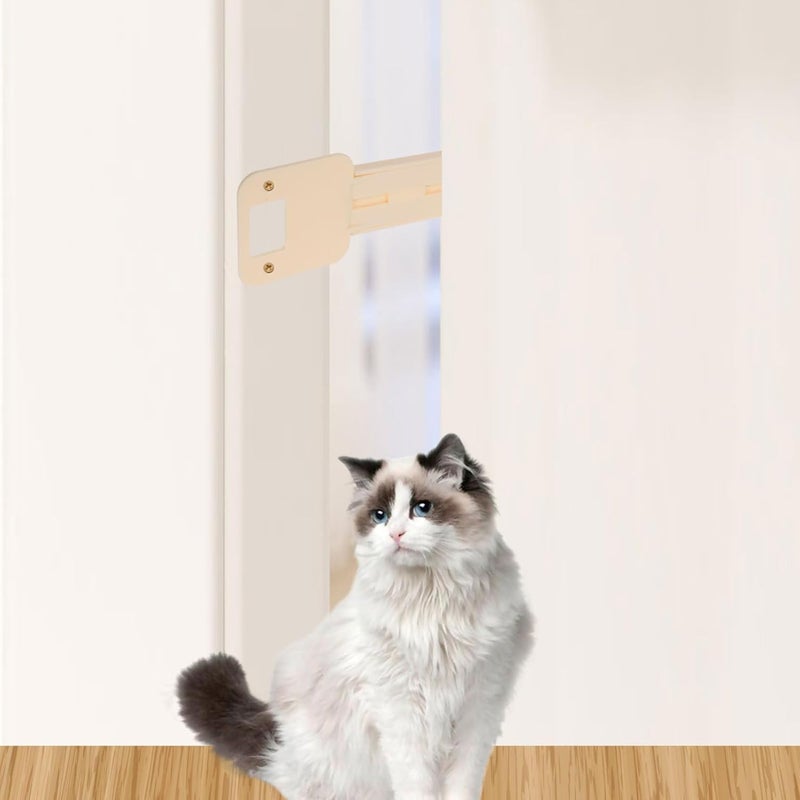 Portable Cat Door Blocker Extendable Cat Companion Latch Bracket for Pet Safety for Home Bedroom and Living Room Use - Image 4