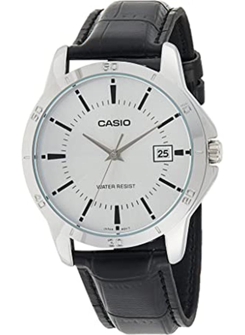 CASIO Men's Water Resistant Analog Watch MTP-V004L-7AUDF - 42 mm - Black - Image 1