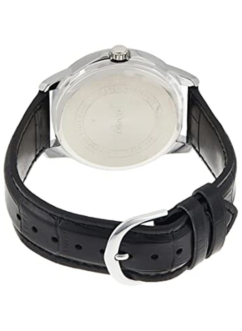 CASIO Men's Water Resistant Analog Watch MTP-V004L-7AUDF - 42 mm - Black - Image 2