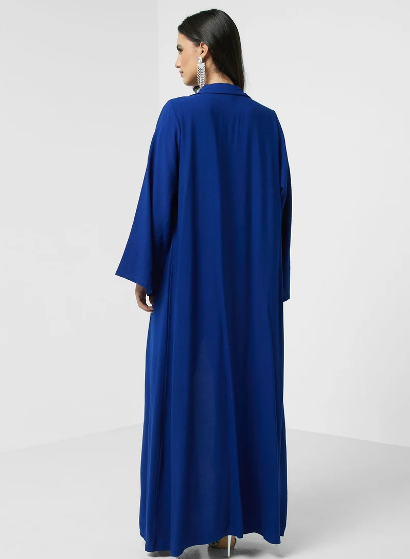 hayas closet Collar Robe & Pant Set