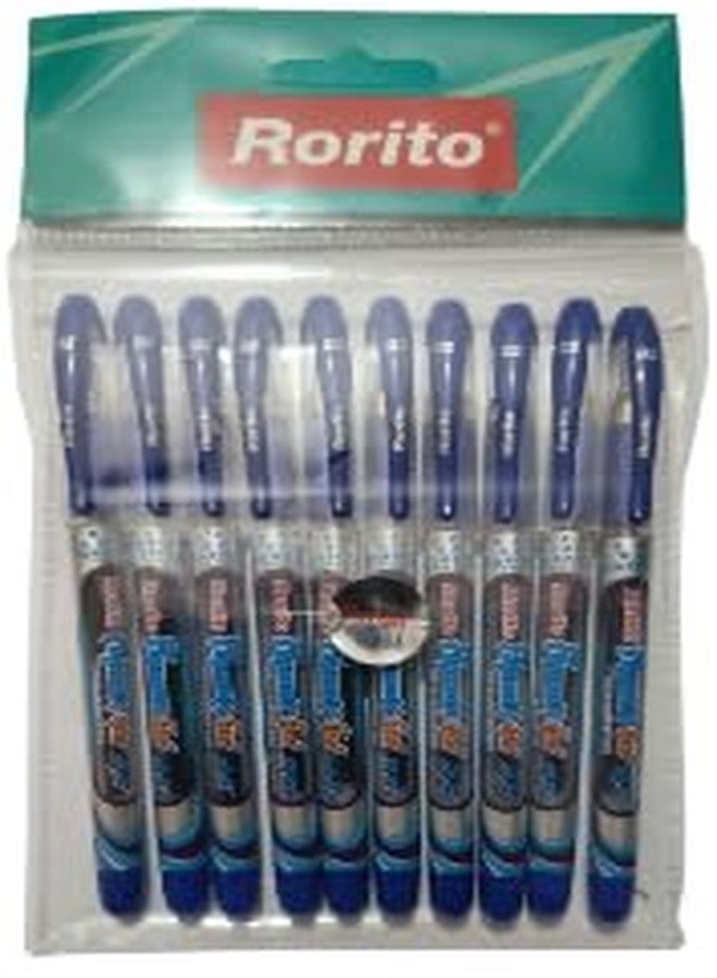 FIRST CLICK Rorito New Flymax DZ Gel Pen Blue 10 Black 10, Set of 20 Blue 0.5 MM Tip Waterproof ink gel writings. - Image 2