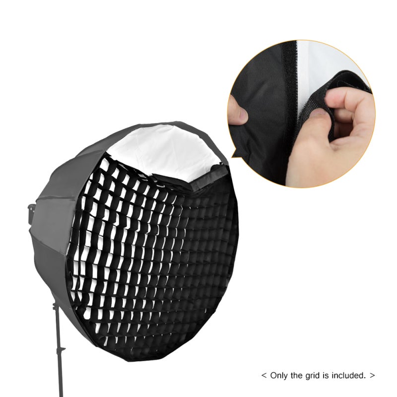 Honeycomb Grid 90cm/35inch Black: Lightweight Foldable Nylon Softbox Grid - Light Spill Reduction Photography Grid for Portrait Product Photography - Image 5