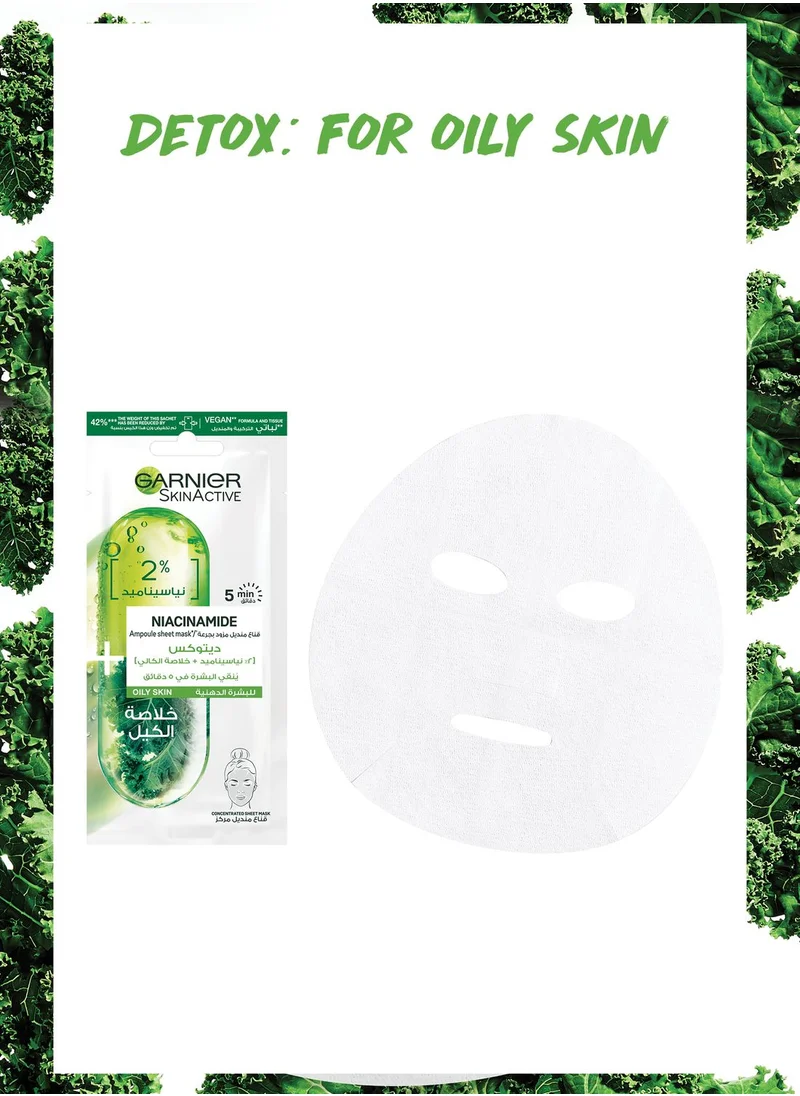 Garnier Kale Ampoule Tissue Mask