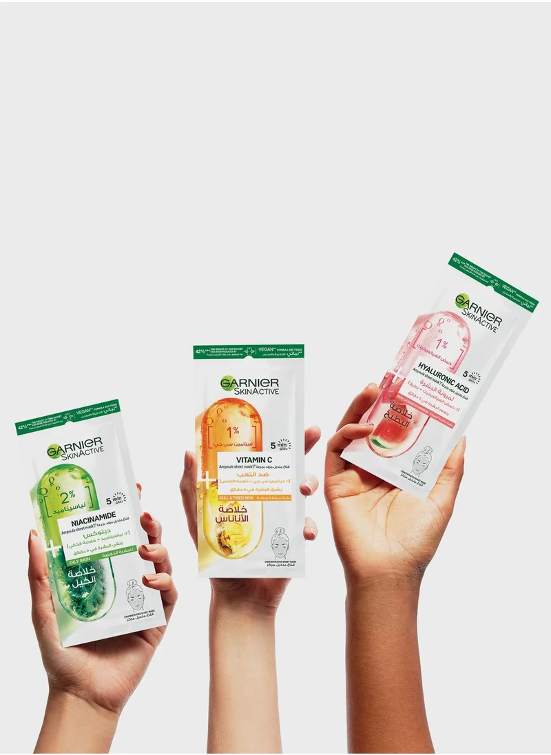 Garnier Kale Ampoule Tissue Mask