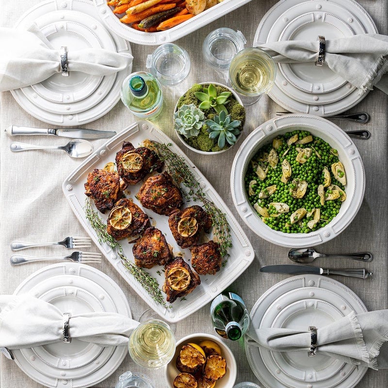 Juliska Berry  Thread French Panel 4pc Place Setting  Whitewash - Image 3