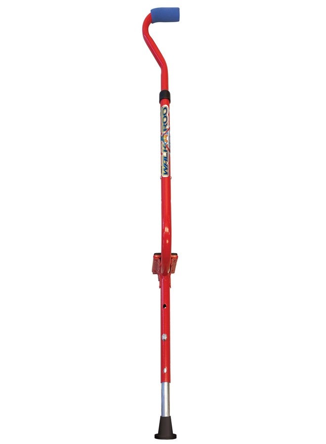 Geospace Adjustable Walkaroo Steel Wee Balance Stilts for Kids - Indoor/Outdoor Play, Exercise, Steel Stilts for Kids- Up to 120 lbs, Height Adjustable Walking Stilts, Kids Stilts -RED - Image 4
