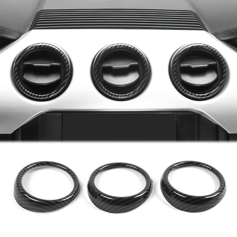 Hoolcar Center Control Air Conditioner Vent Cover for 20152020 Ford Mustang Carbon Fiber