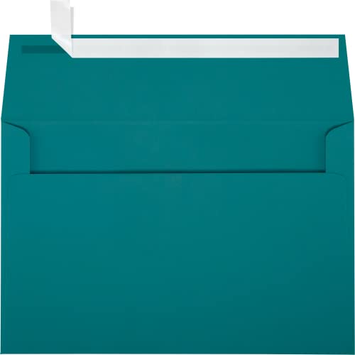 LUXPaper A9 Invitation Envelopes | Peel & Press | 5 3/4" x 8 3/4" | Teal | 80lb. Text | 50 Qty - Image 1