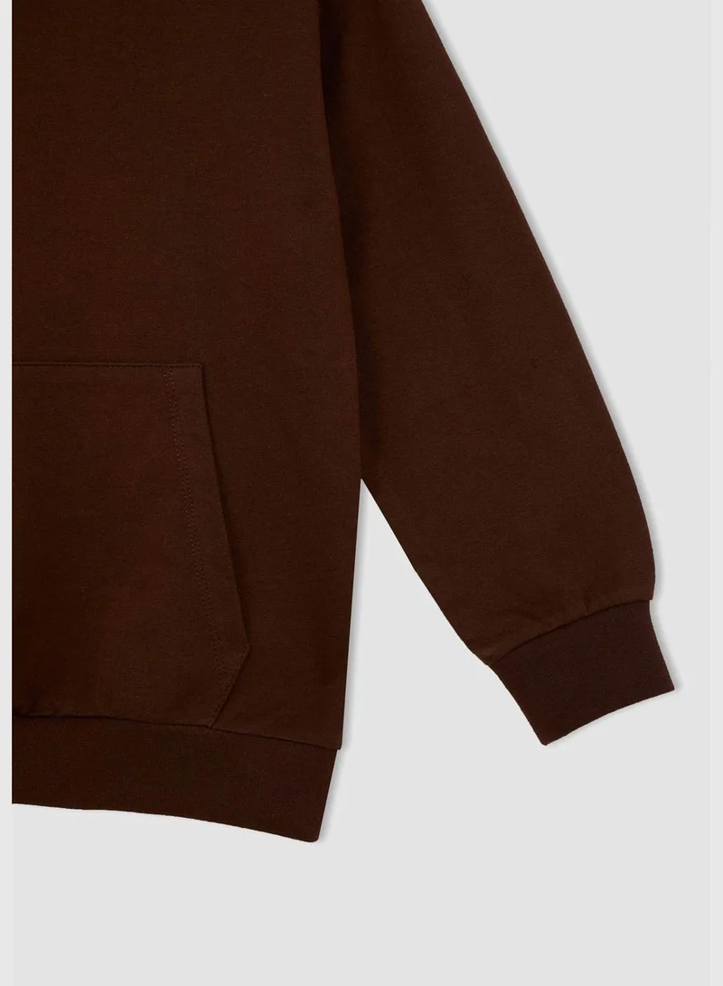 DeFacto Oversized Fit Long Sleeve Hoodie