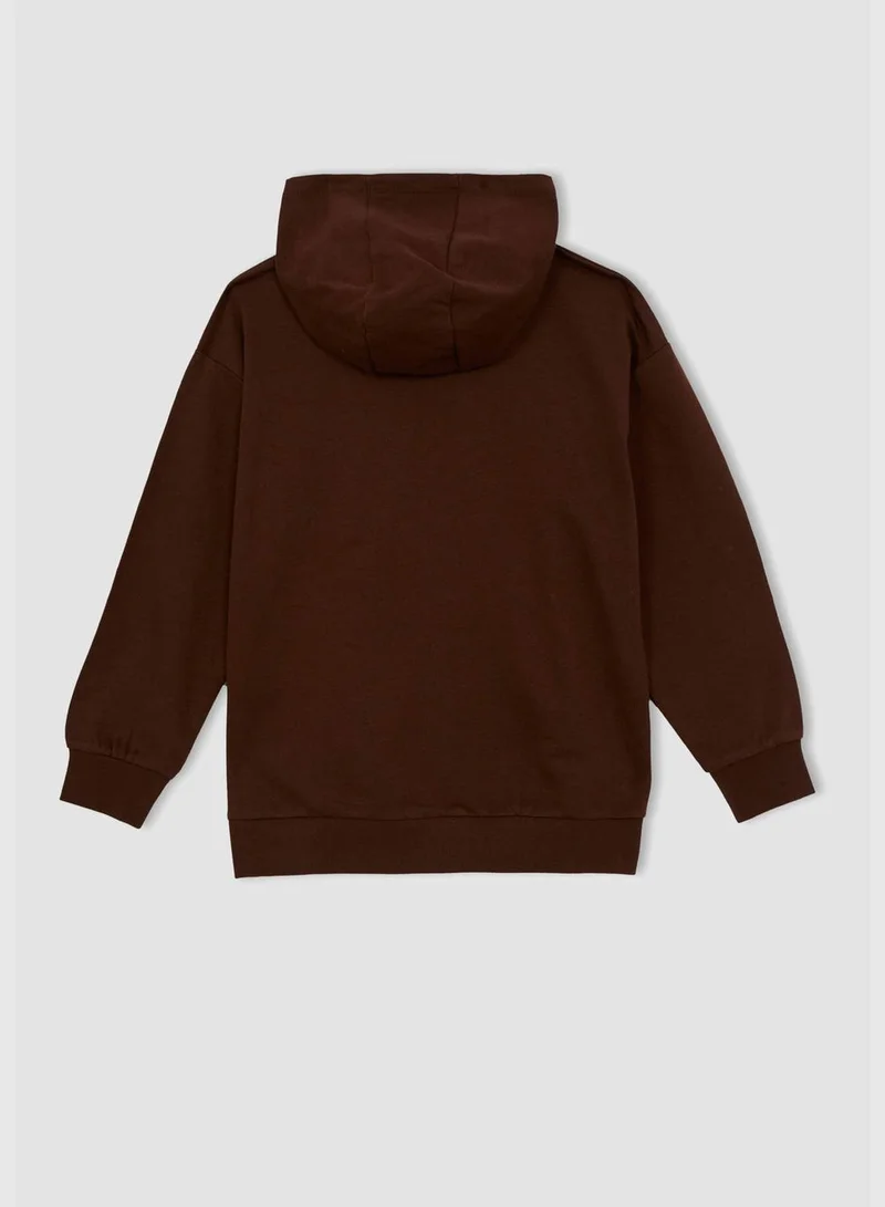 DeFacto Oversized Fit Long Sleeve Hoodie