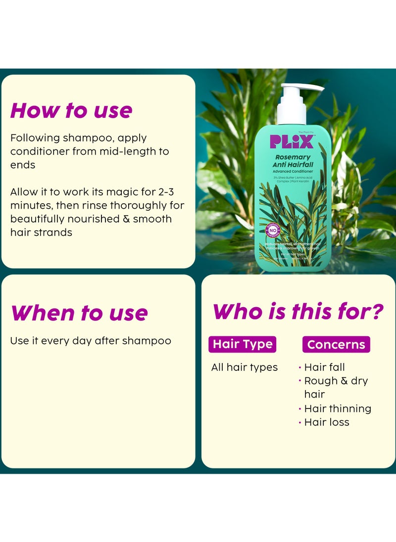 Hair Conditioner with Advanced Anti Hairfall Formula Reduces Hair Loss, Breakage for All Hair Types Sulphate And Paraben Free, 200ml