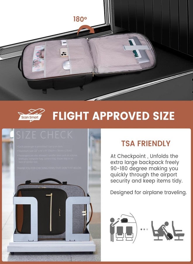 LOVEVOOK 40L Large Travel Backpack for Women Men, 17 Inch Carry on Backpack for Traveling on Airplane - Image 2