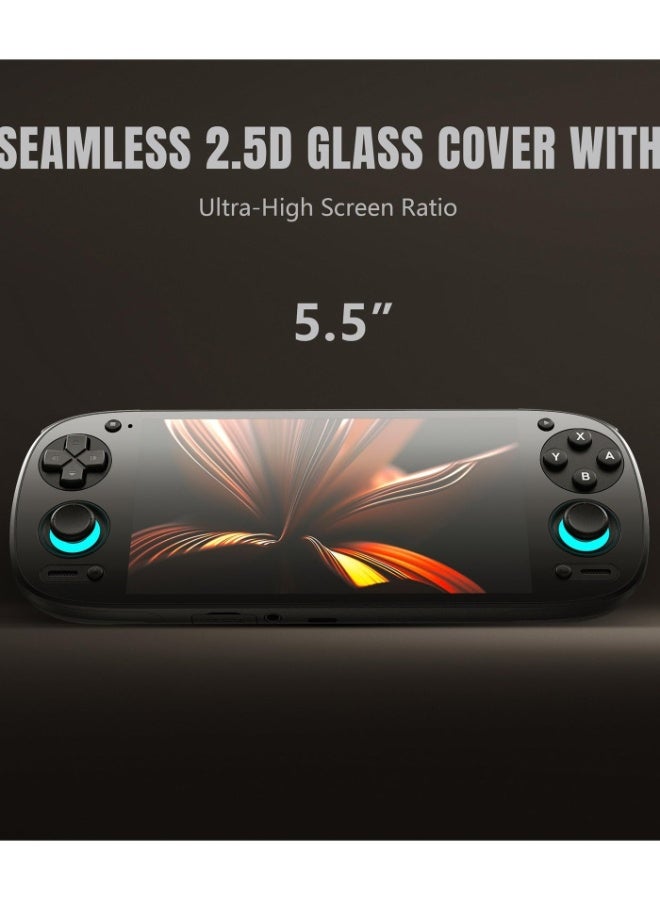 جيب الرجعية جهاز كونسول ألعاب محمول ريترو بحجم 5 بوصات، بذاكرة 8+128 جيجابايت، شاشة لمس بحجم 5.5 بوصة بدقة 1080 بكسل، جهاز أندرويد متنقل للألعاب مزود بمعالج Adreno 650 وواي فاي 6/بلوتوث 5.1، ومعالج سناب دراغون 865، وأندرويد 13 (16 بت) - Image 3