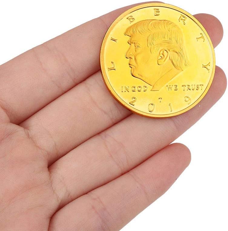كلاراكو عملة دونالد ترامب الذهبية، عملة ذهبية مطلية بالذهب لعام 2019، الرئيس الخامس والأربعون - عبوة من 20 قطعة - Image 4