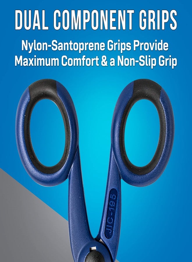 جونارد تولز طقم مقص وحقيبة اتصالات TK-395 من جونارد تولز مع مقص من الفولاذ المقاوم للصدأ وحقيبة أدوات مصبوبة، أزرق - Image 5