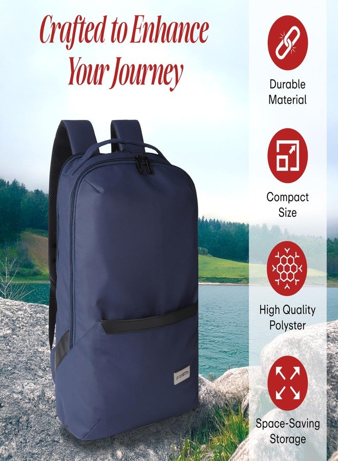 Protecta Apex Professional Backpack for Men & Women Water Resistant Business Bag Fits Laptops up to 15.6 Inches & MacBooks up to 16 Inches Trolley Sleeve Lightweight Corporate Backpack Navy Blue - Image 2