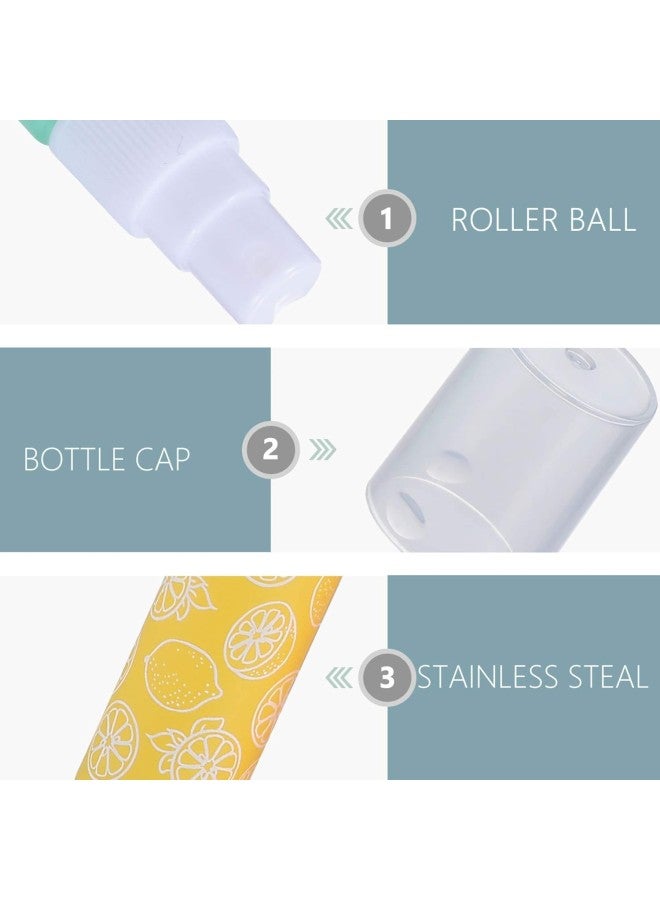 klarako Roll On Bottles Essential Oil Roller Empty Spray Bottles Containers Plastic Lip Balm Containers Refillable Makeup Sample Containers For Lipstick Lip Gloss Balm 6pcs - Image 2
