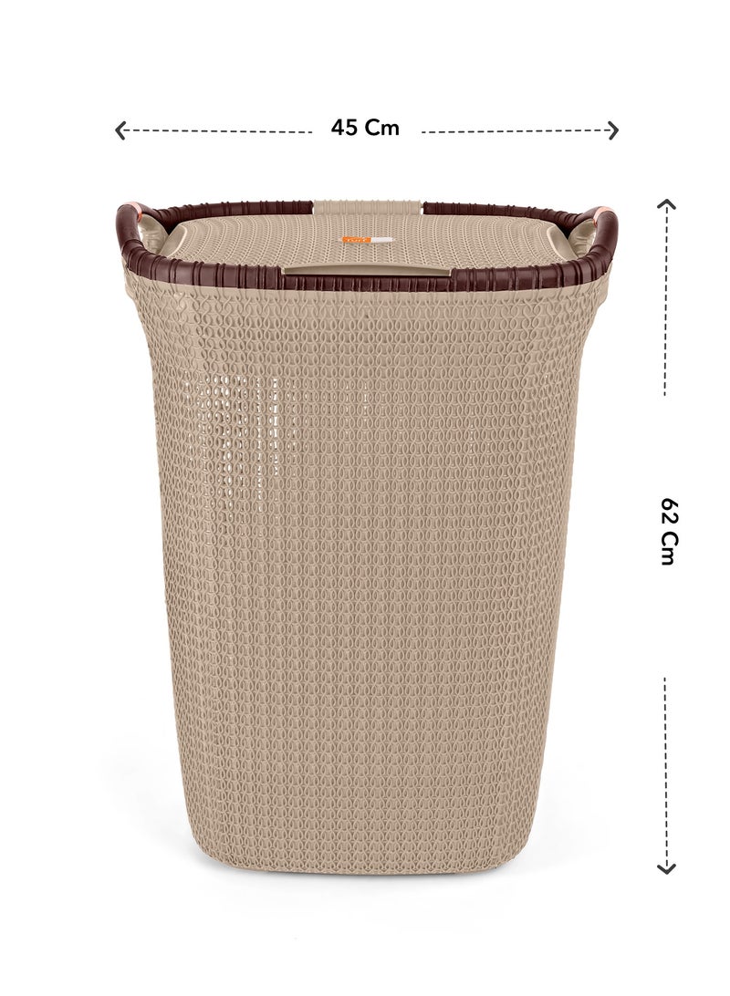 Helal Beige Cafe Turt Laundry Basket  - Image 3
