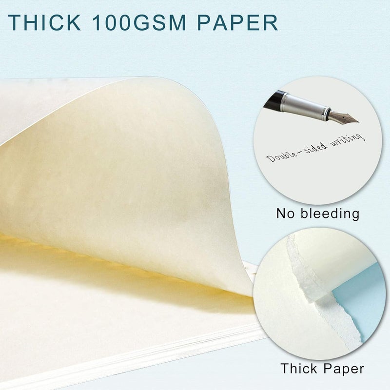 Toplive A6 Refill Paper, [3 Pack] 100GSM Thick Refillable Blank Paper 6 Hole Filler Inserts Loose Leaf Paper 135 Sheets (270 Pages) for 6 Ring Binder Journal Notebook - Image 4