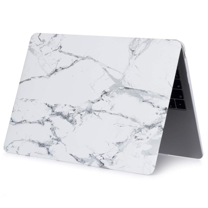 GIOIA BAZAAR Case for MacBook, Plastic Hard Shell Case Cover Only Compatible with MacBook Air 13 inch/ 13.3" (Models: A1369 & A1466, Older Version 2010-2017 Release) (Marble White/Black) - Image 5