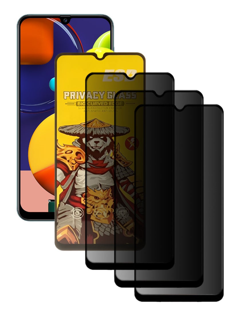ESD 3 Pieces Tempered Dustproof Privacy Glass Screen Protector Compatible For Samsung Galaxy A50s - Image 1