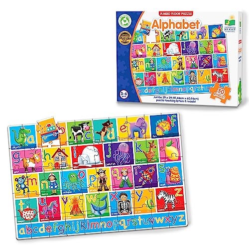 The Learning Journey Jumbo Floor Puzzles Alphabet Extra Large Puzzle Measures 3 ft by 2 ft Preschool Toys Gifts for Boys Girls Ages 3 and Up 436318 - Image 1