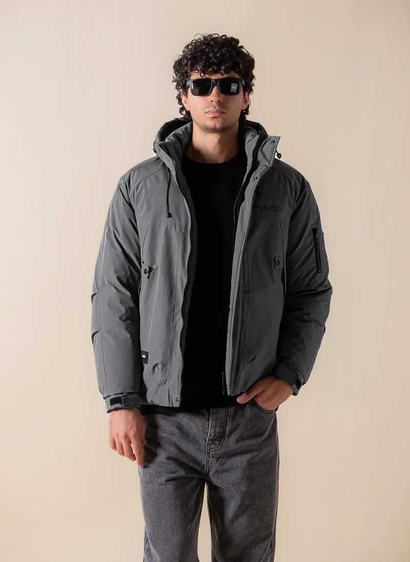 HOODED PUFFER JACKET
