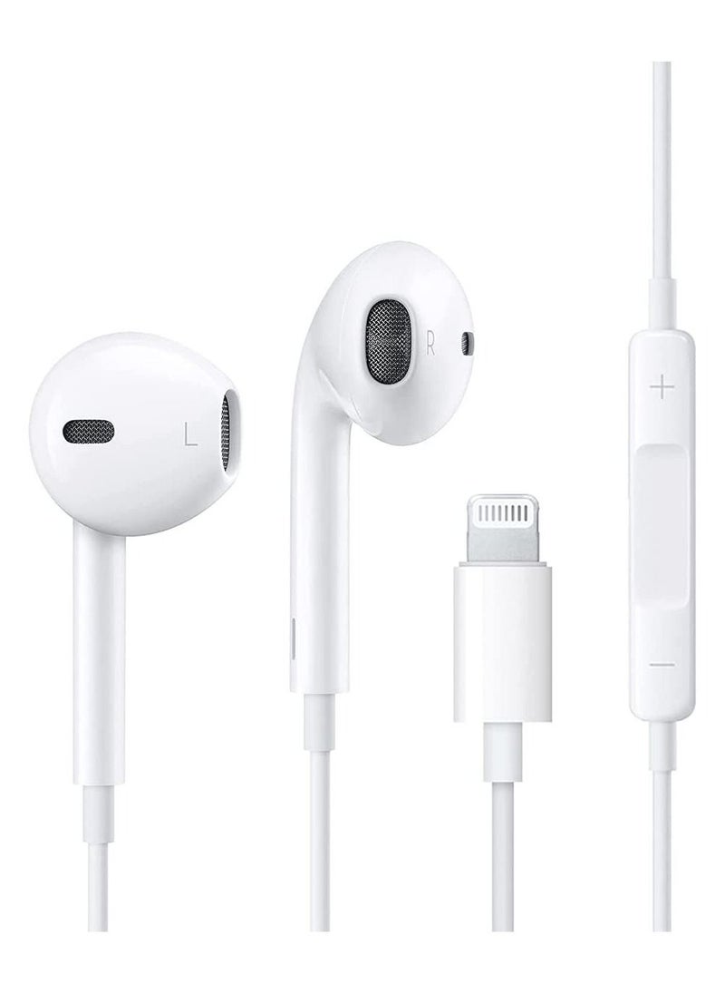 Gravity MFi Certified Wired Earbuds for iPhone in-Ear Earphones with Microphone Volume Control Noise Isolation Earphones - Image 1