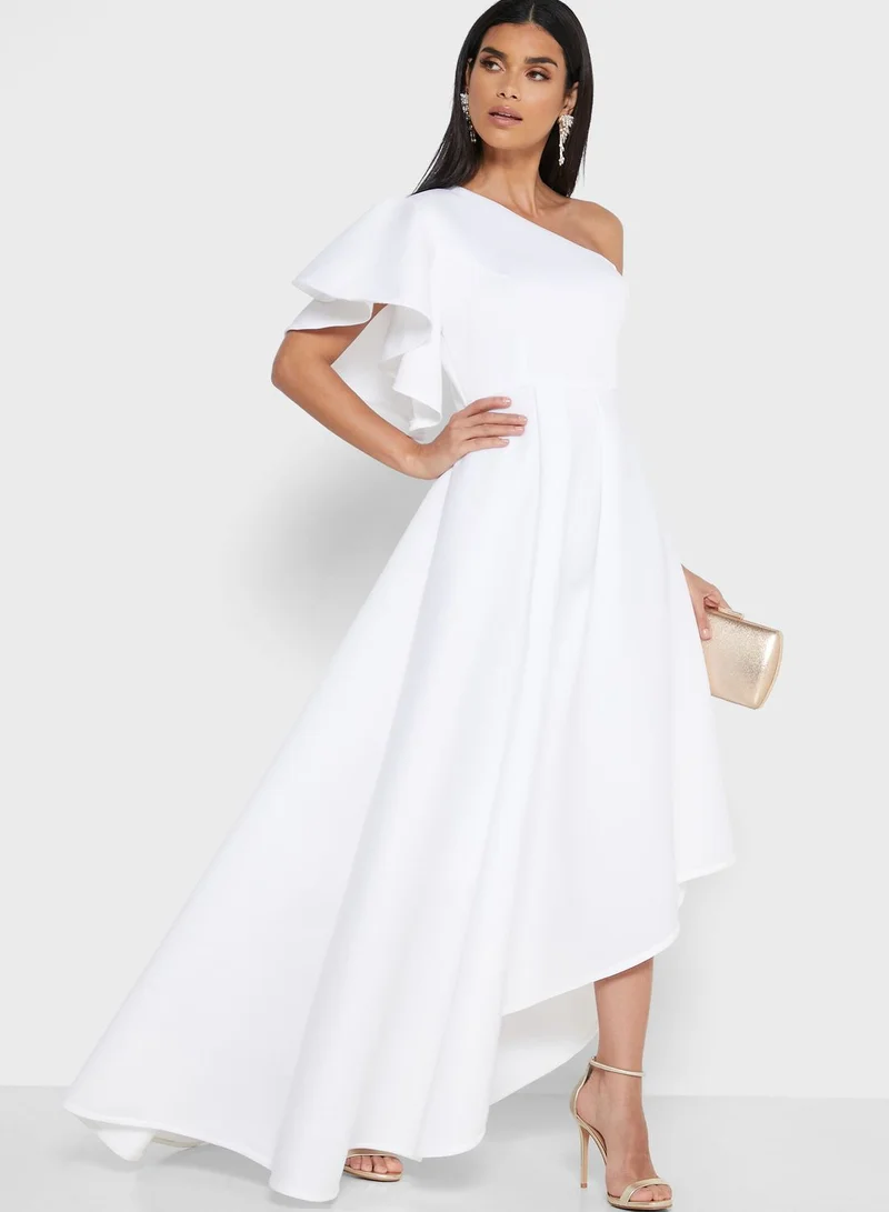 Ella Limited Edition Asymmetric Ruffle Dress