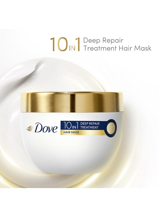 دوف قناع الشعر دوف 10 في 1 للعناية المكثفة والإصلاح العميق، 300 مل - Image 3