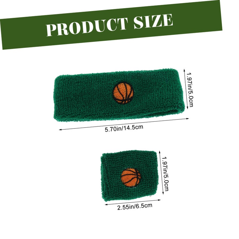 6 Pack Breathable Sports Sweatbands Headbands Wristbands For Running Basketball Tennis Yoga - Image 3